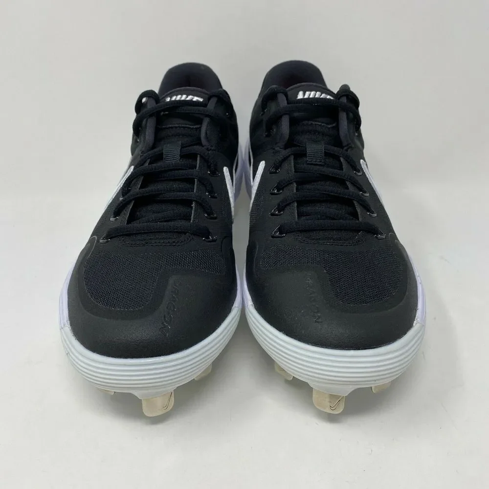 Nike‎ Alpha Huarache Elite 2 Low Baseball Cleats Men's size 7 Black White